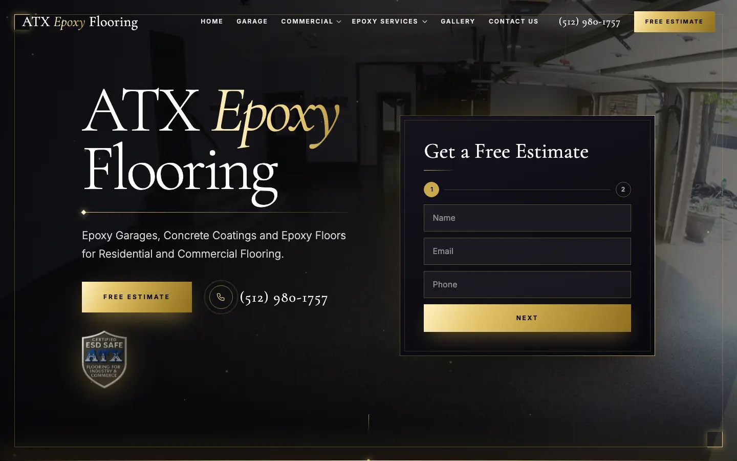 atxepoxyfloors.com after the redesign